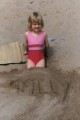 Sally on holiday in Wales (July 2001), aged 5.